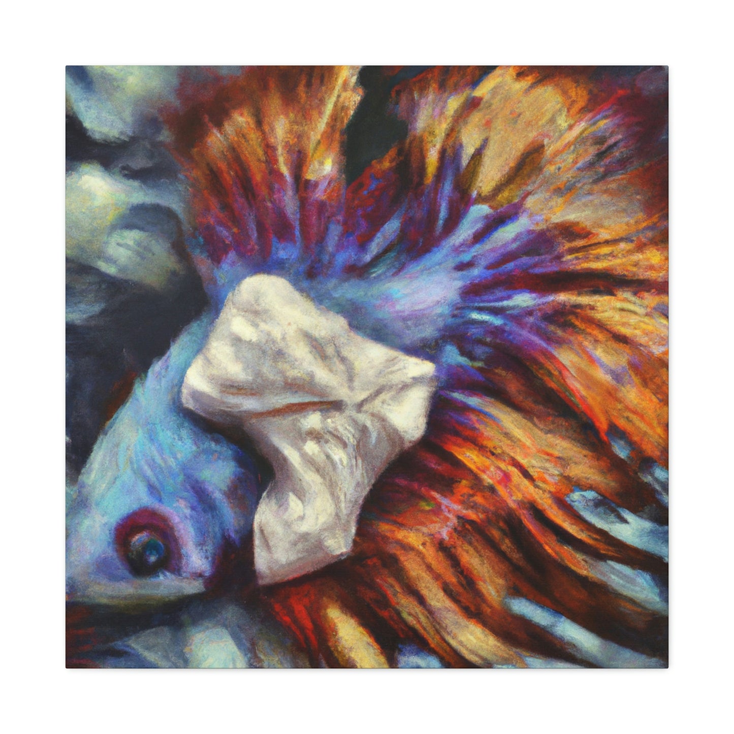 "Surreal Betta Flying" - Canvas