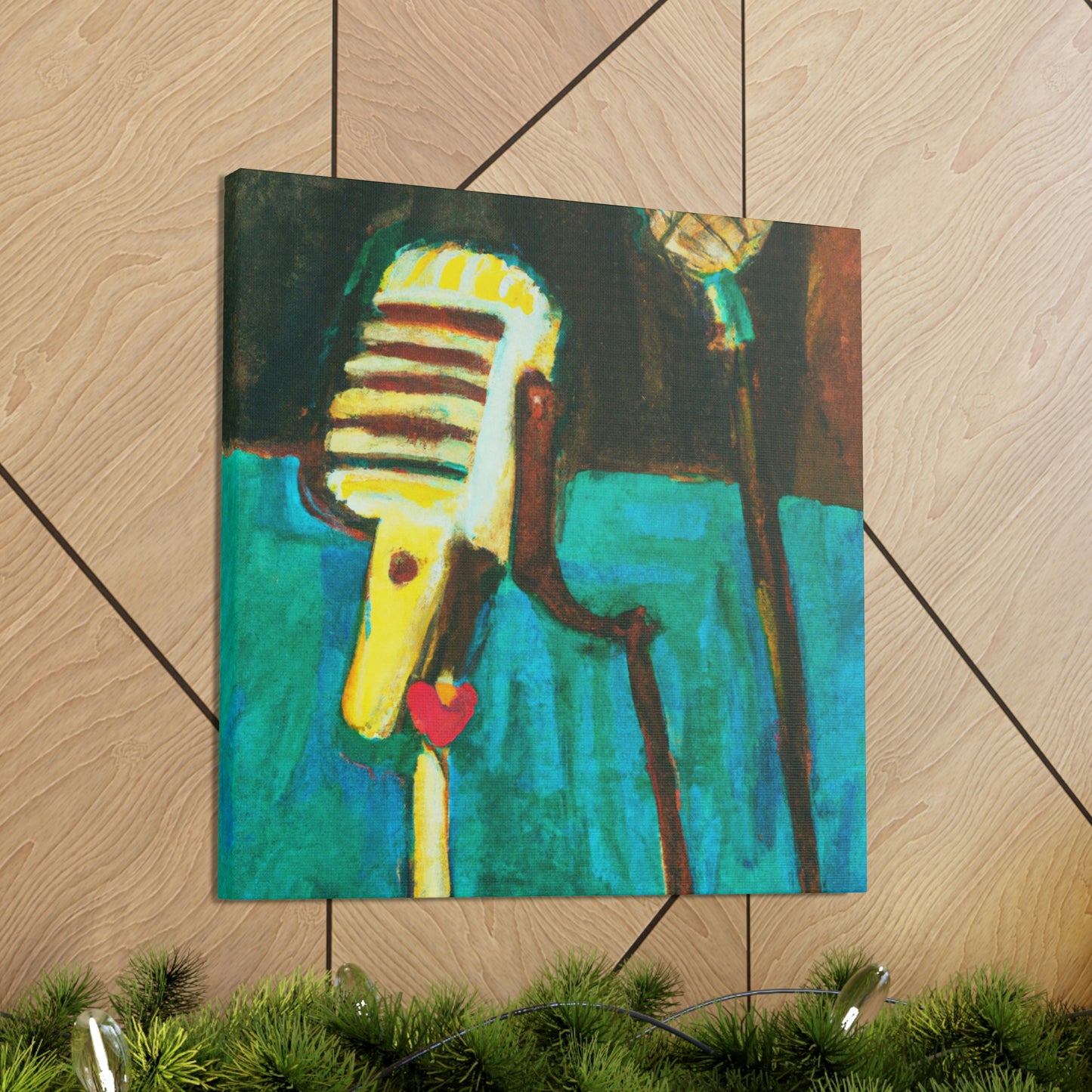 The Mic and Mood - Canvas