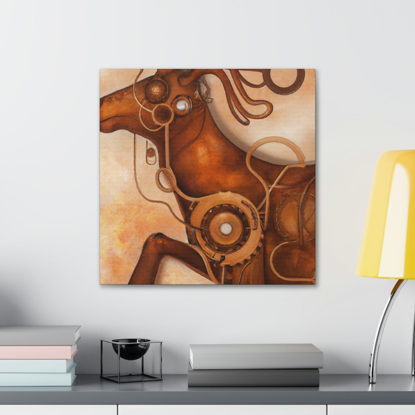 Elk in Steampunk Times - Canvas