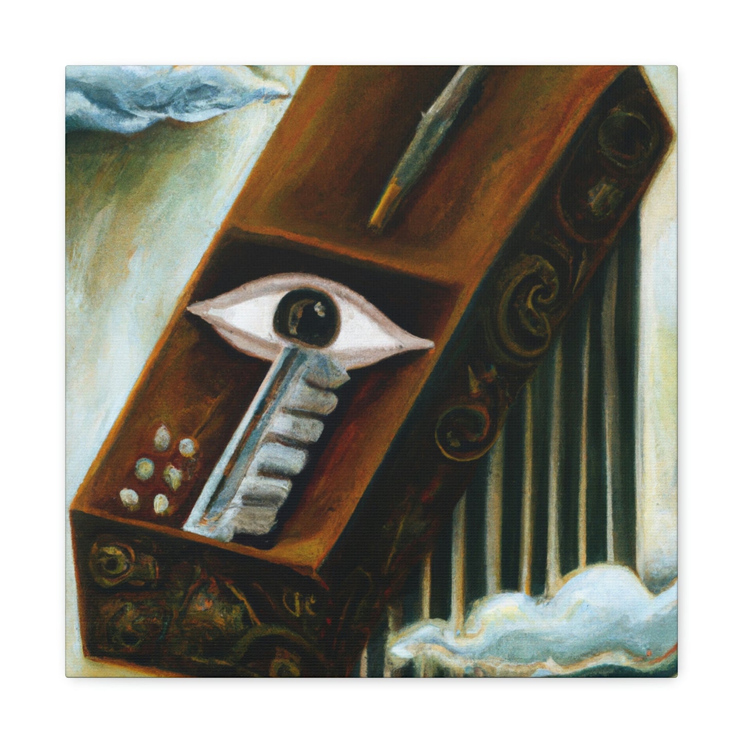 Harmonica's Psychedelic Melody - Canvas