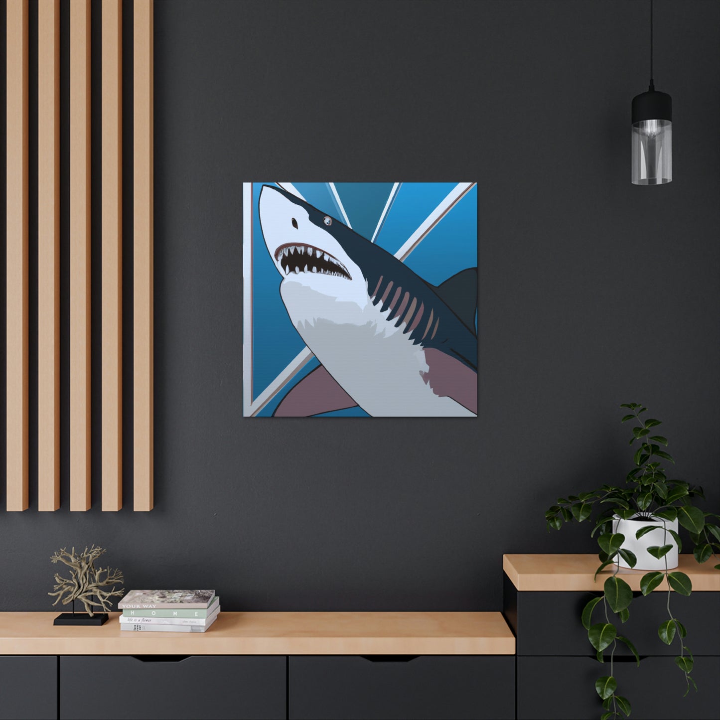 "Sharp Teeth of Style" - Canvas