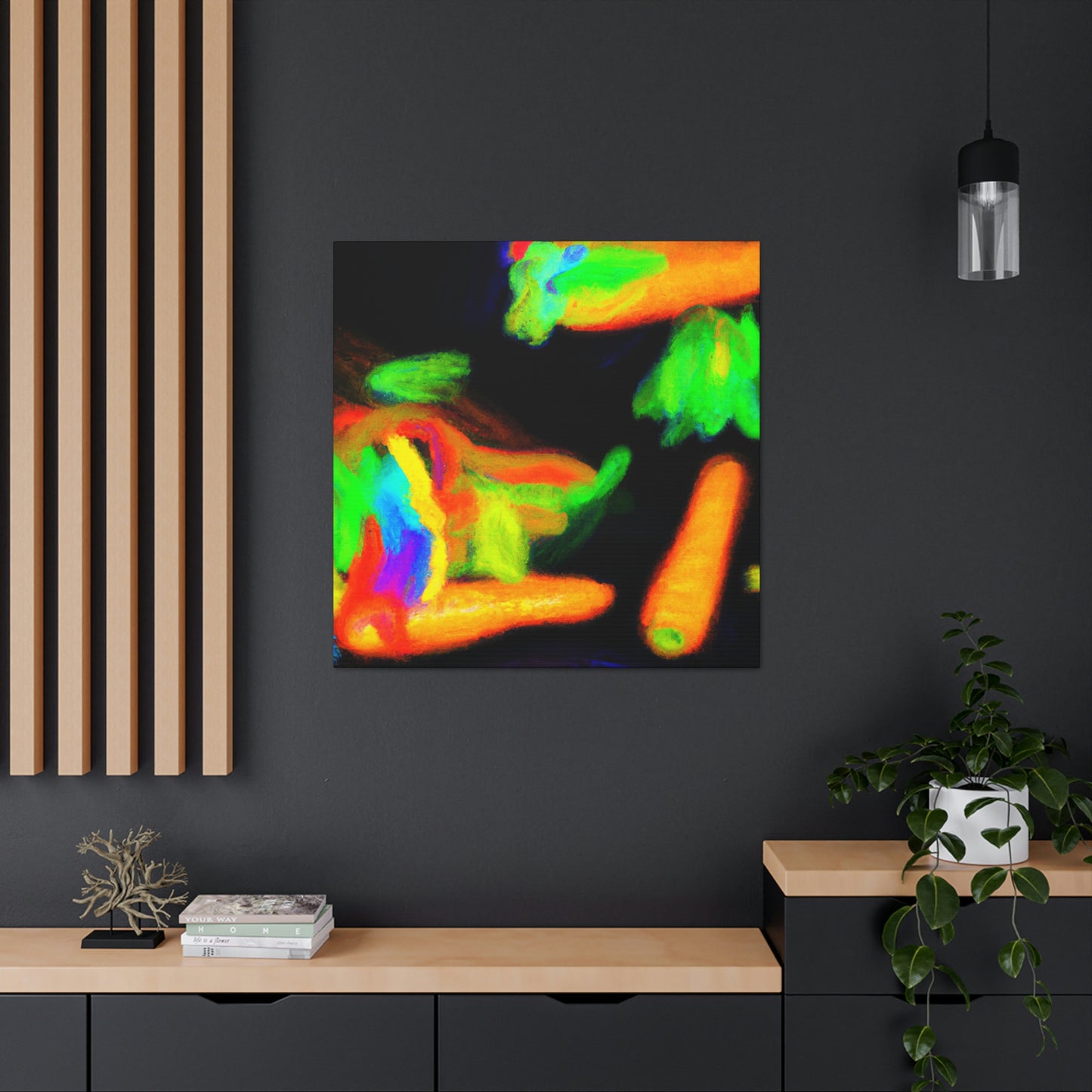 'Carrot Color Explosion' - Canvas