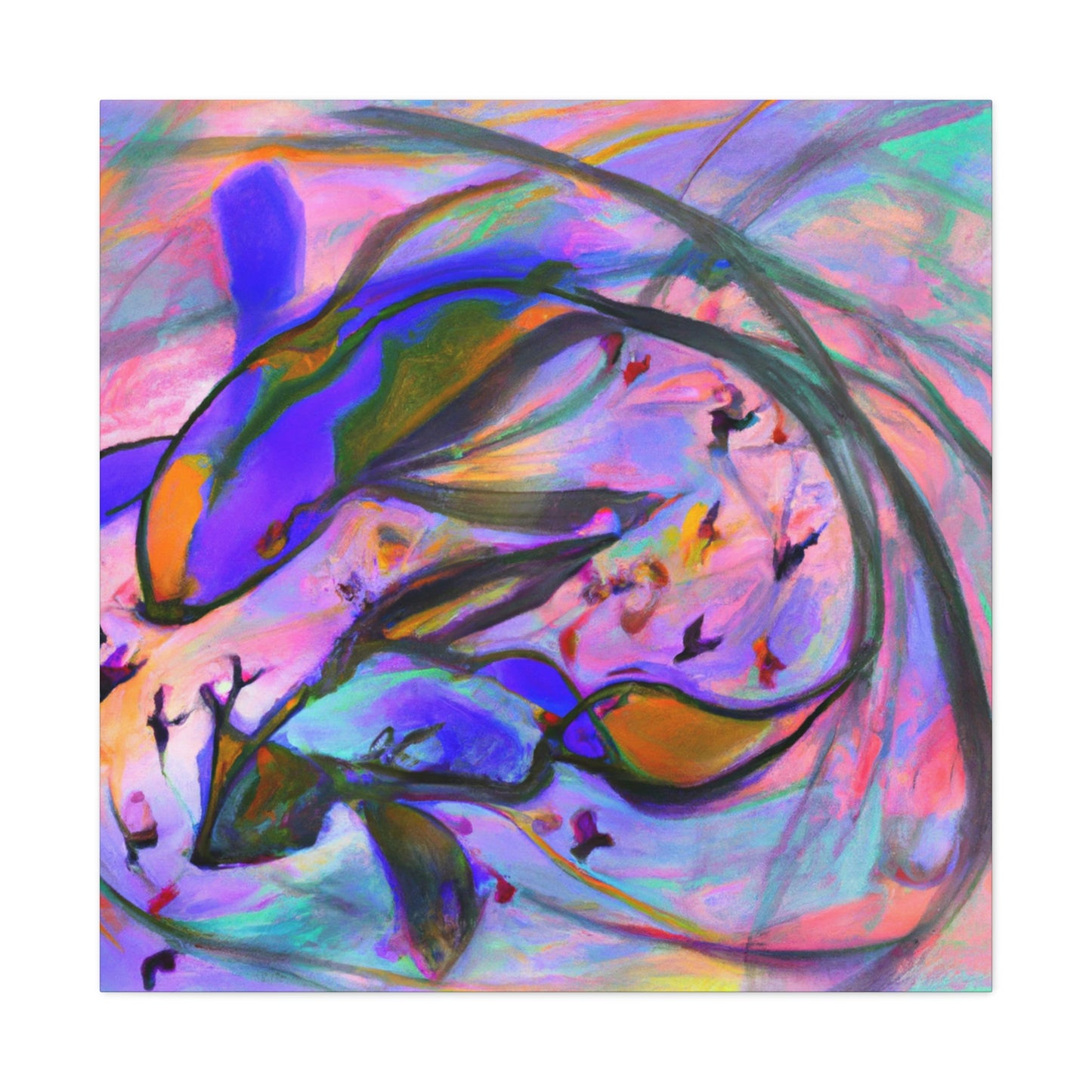 Guppy Abstract Reflection - Canvas