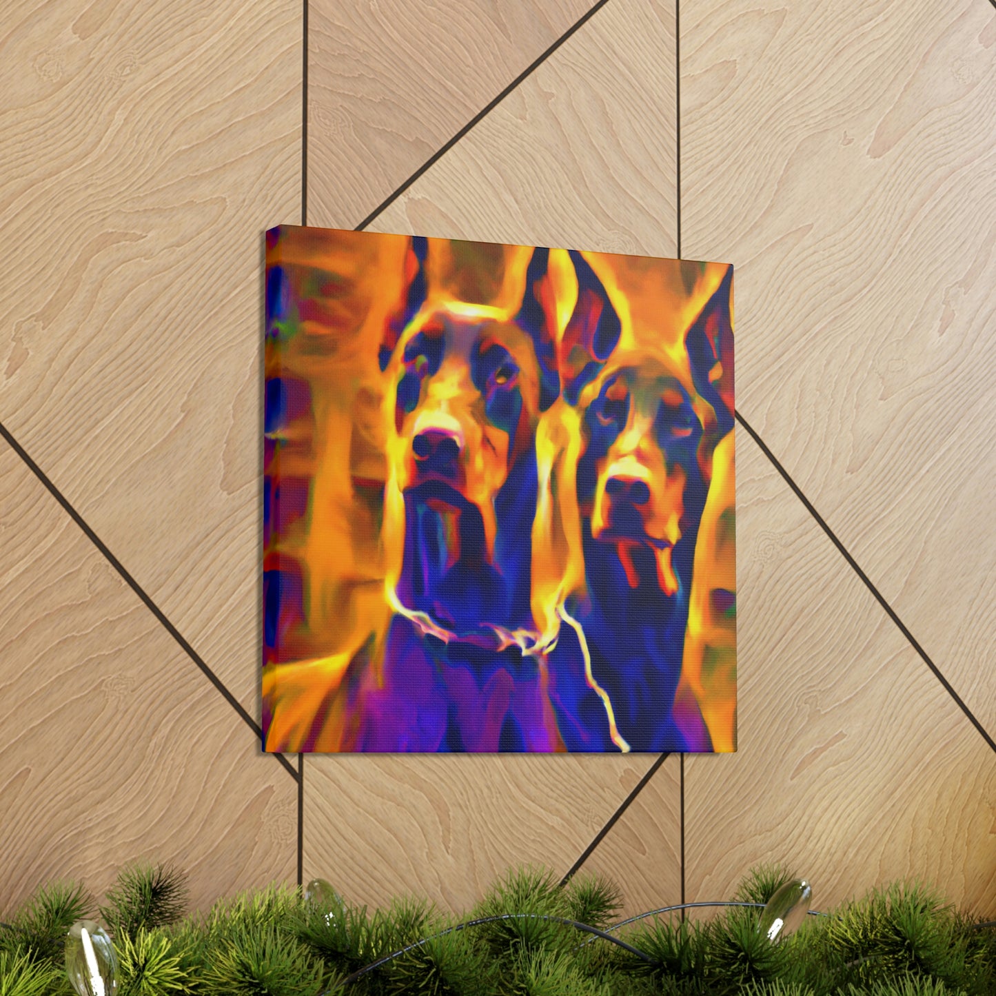 "Loyal Doberman Dreams" - Canvas