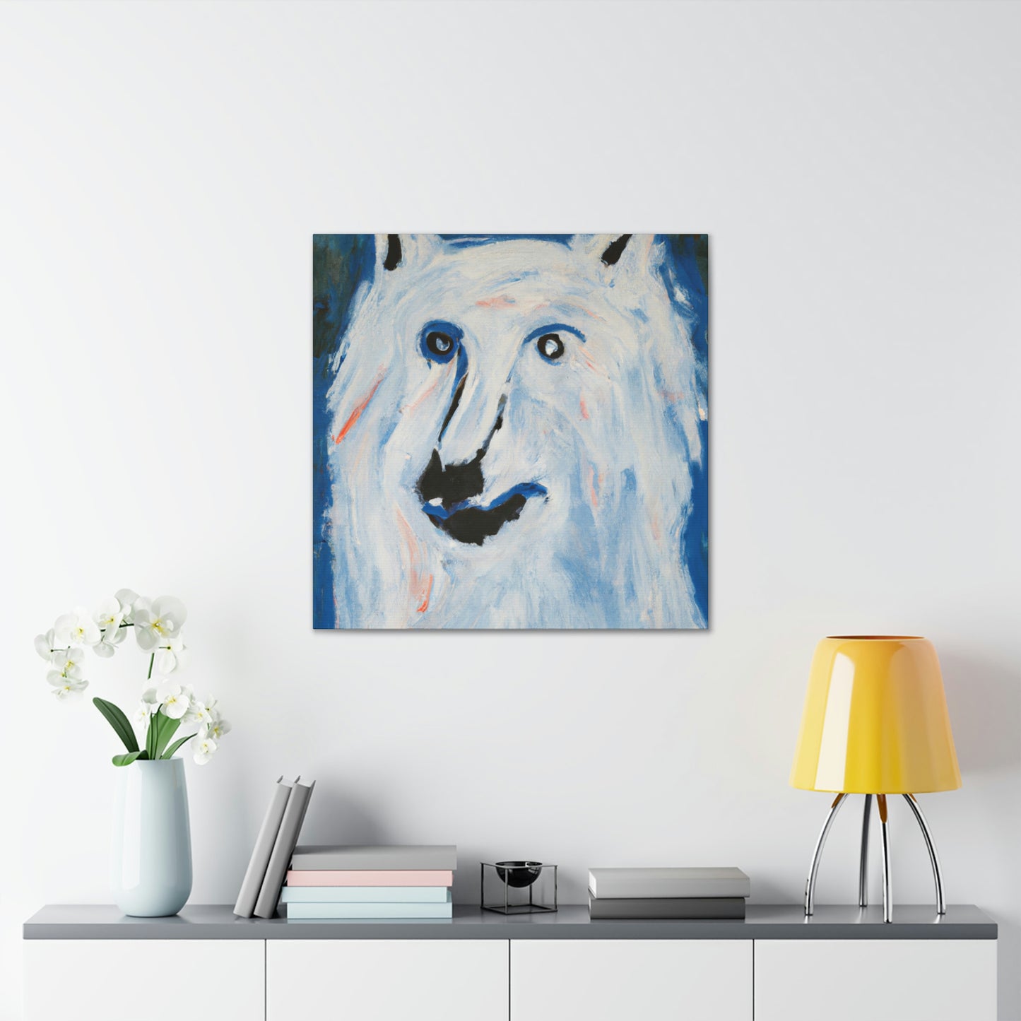 "Arctic Wolf's Silence" - Canvas