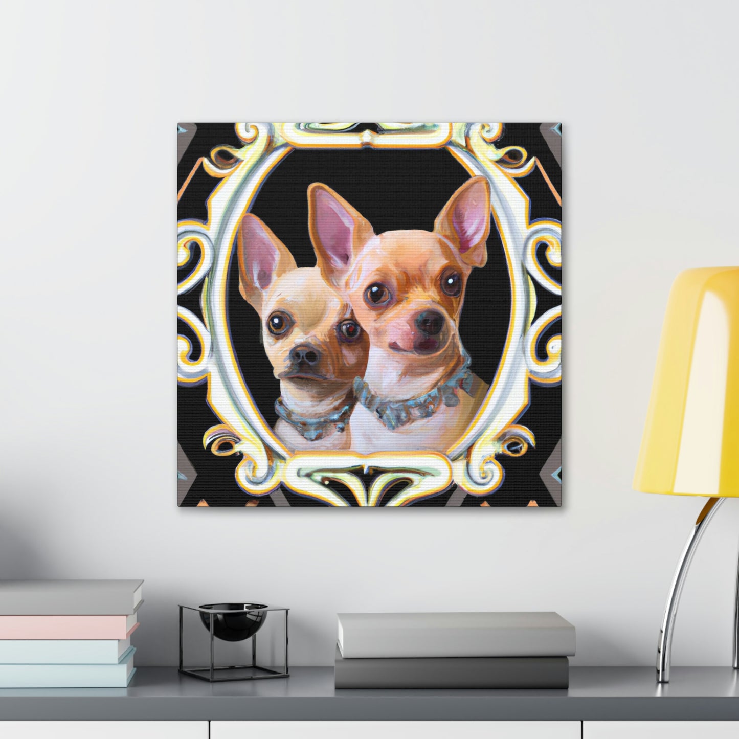 "Chihuahua Deco Dream" - Canvas