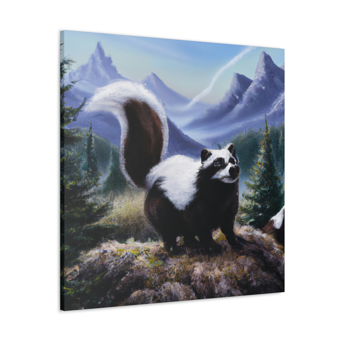 Skunk in Baroque. - Canvas