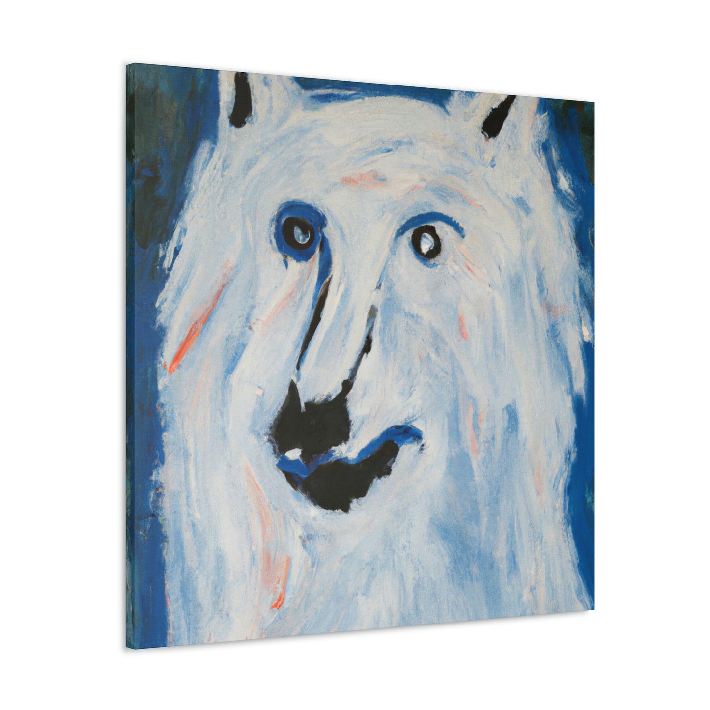 "Arctic Wolf's Silence" - Canvas