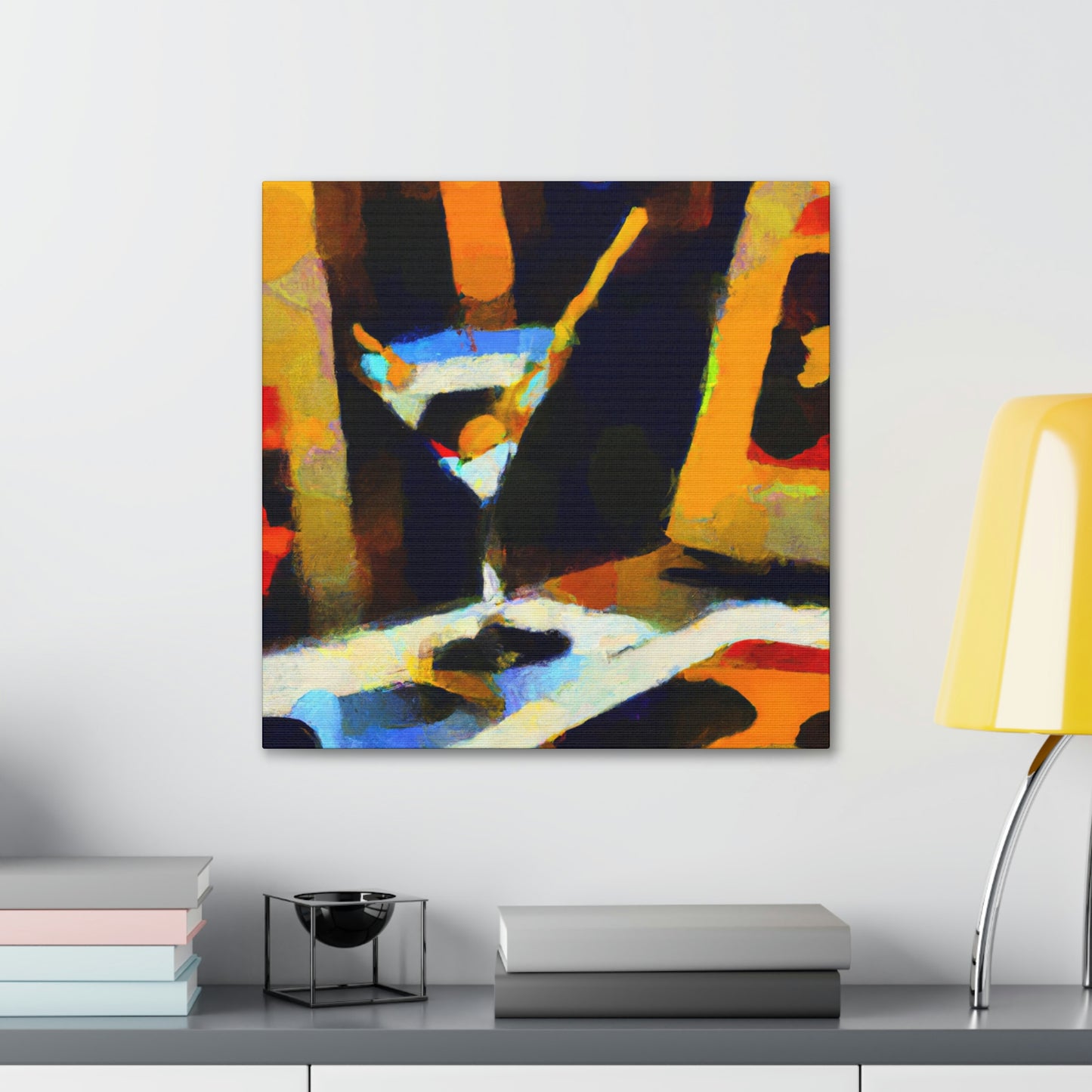 Martini Moment Illuminated - Canvas