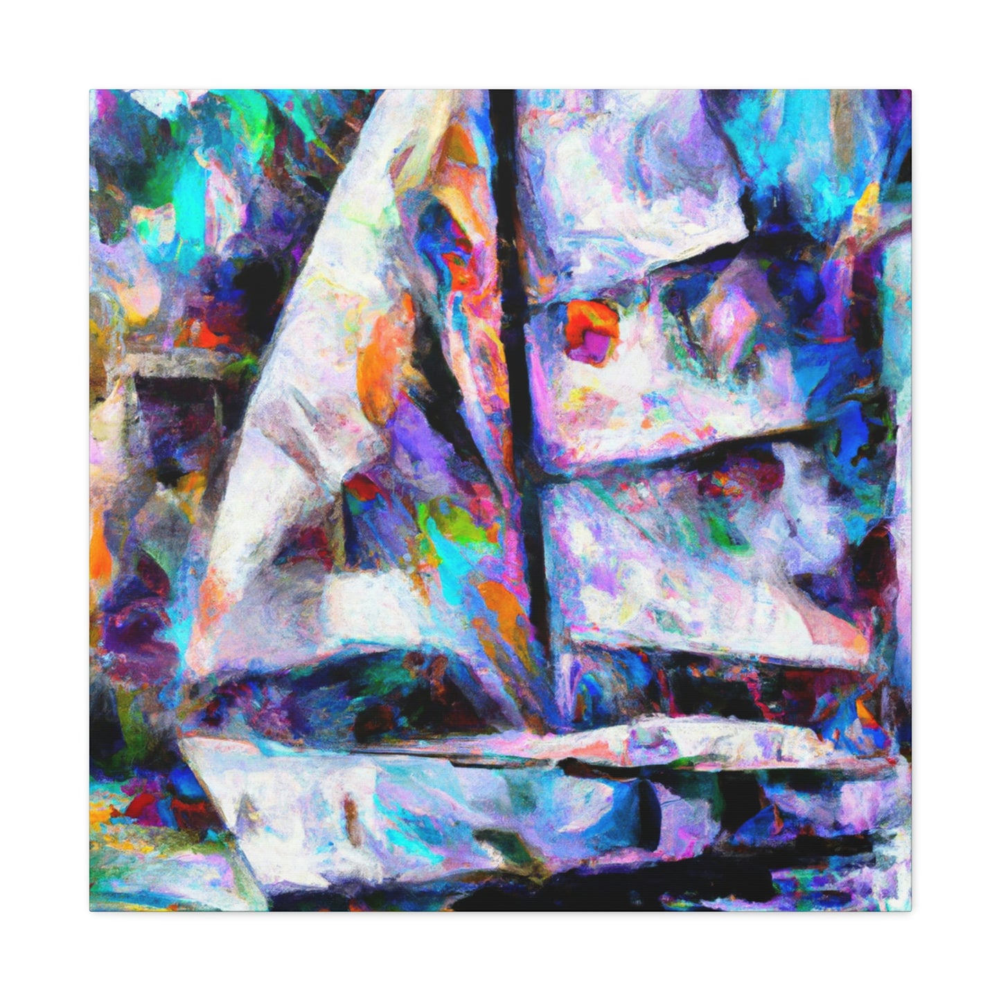 Sailboat in Abstraction - Canvas