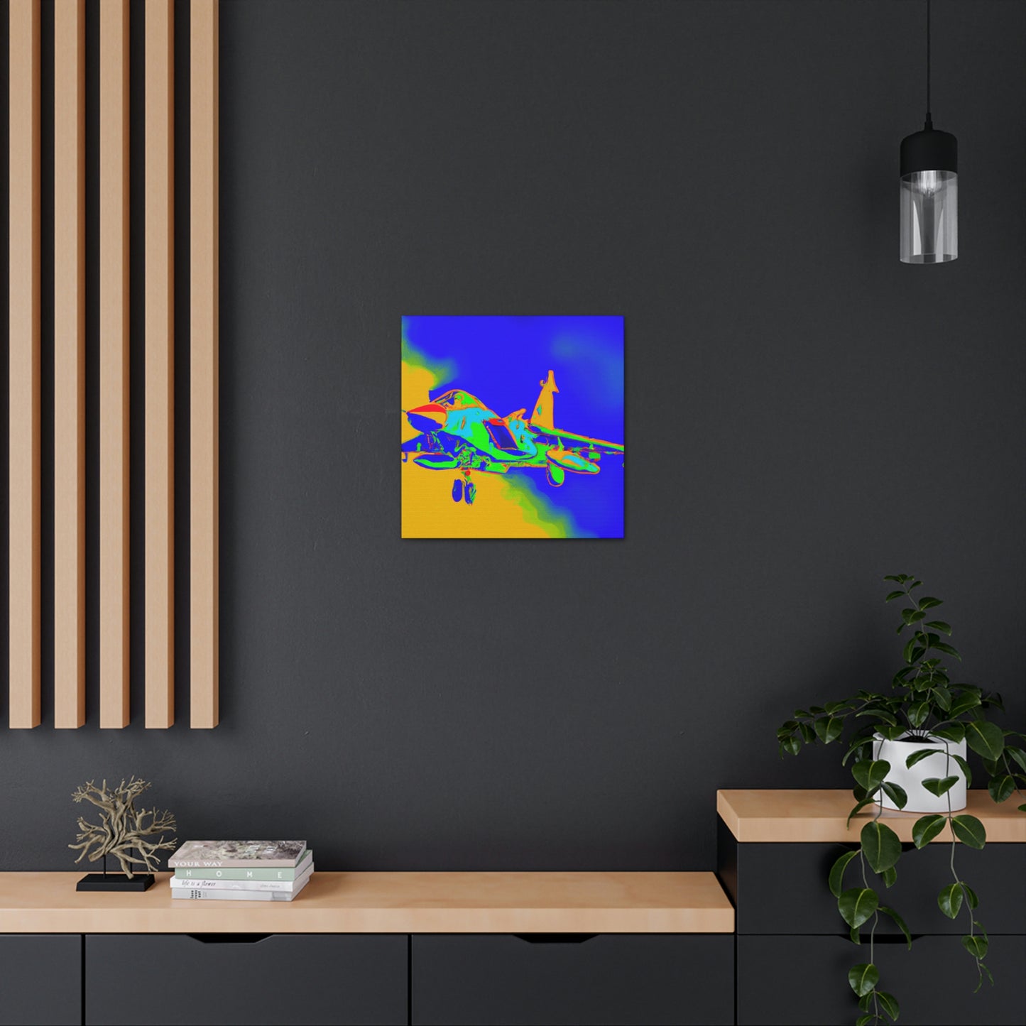 "Supersonic Fauve Fighter" - Canvas