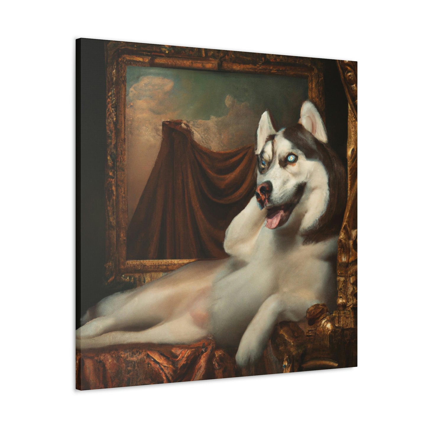 "The Loyal Husky Companion" - Canvas