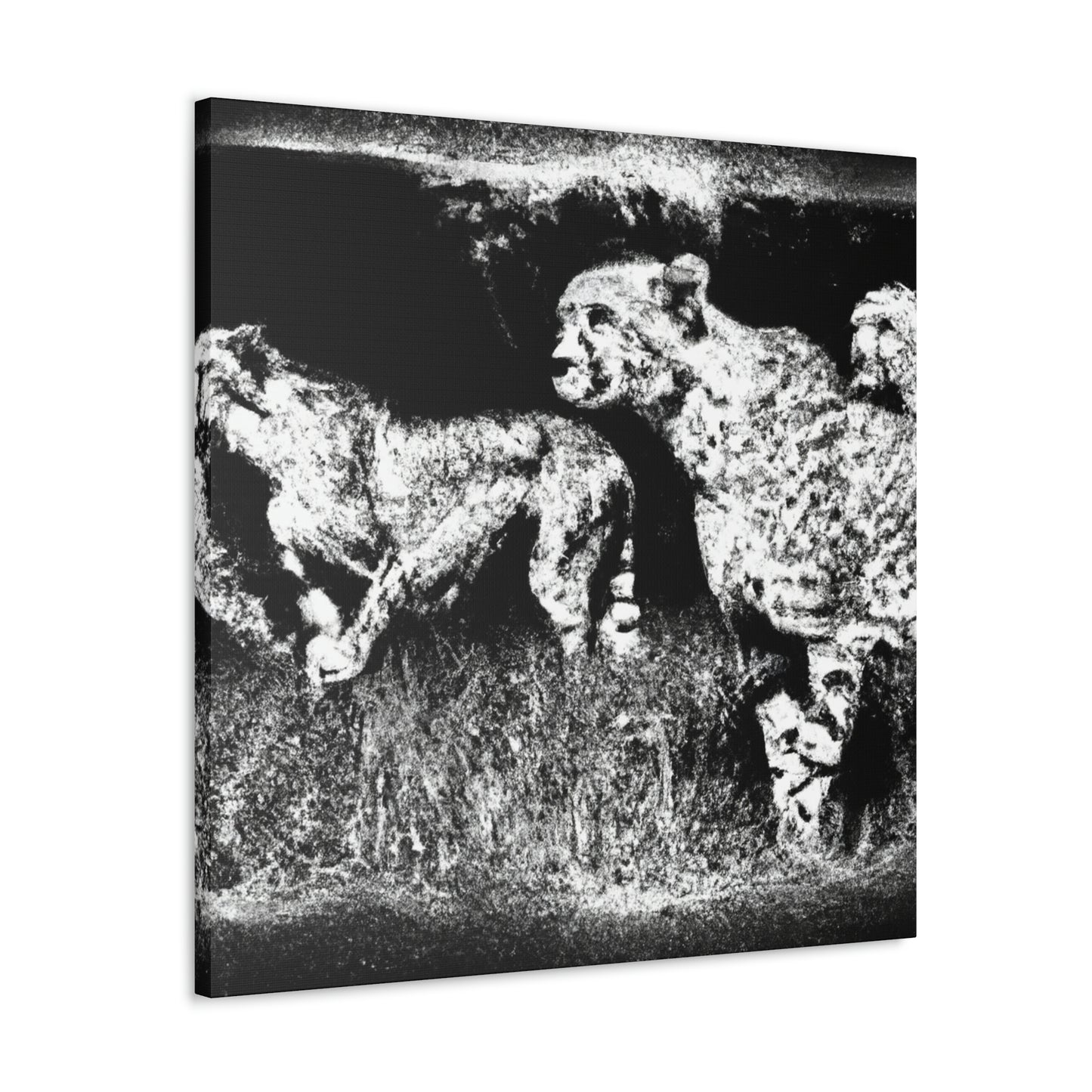 Cheetah in Abstract Form - Canvas