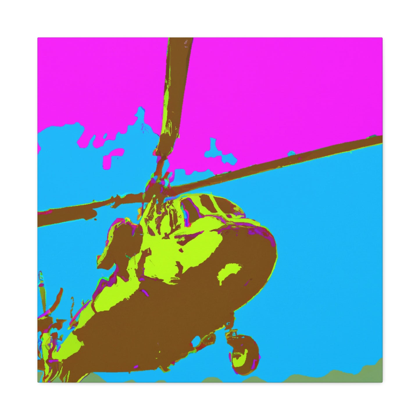 Helicopter Pop Artful - Canvas