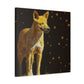 Dingo in Pointillism - Canvas