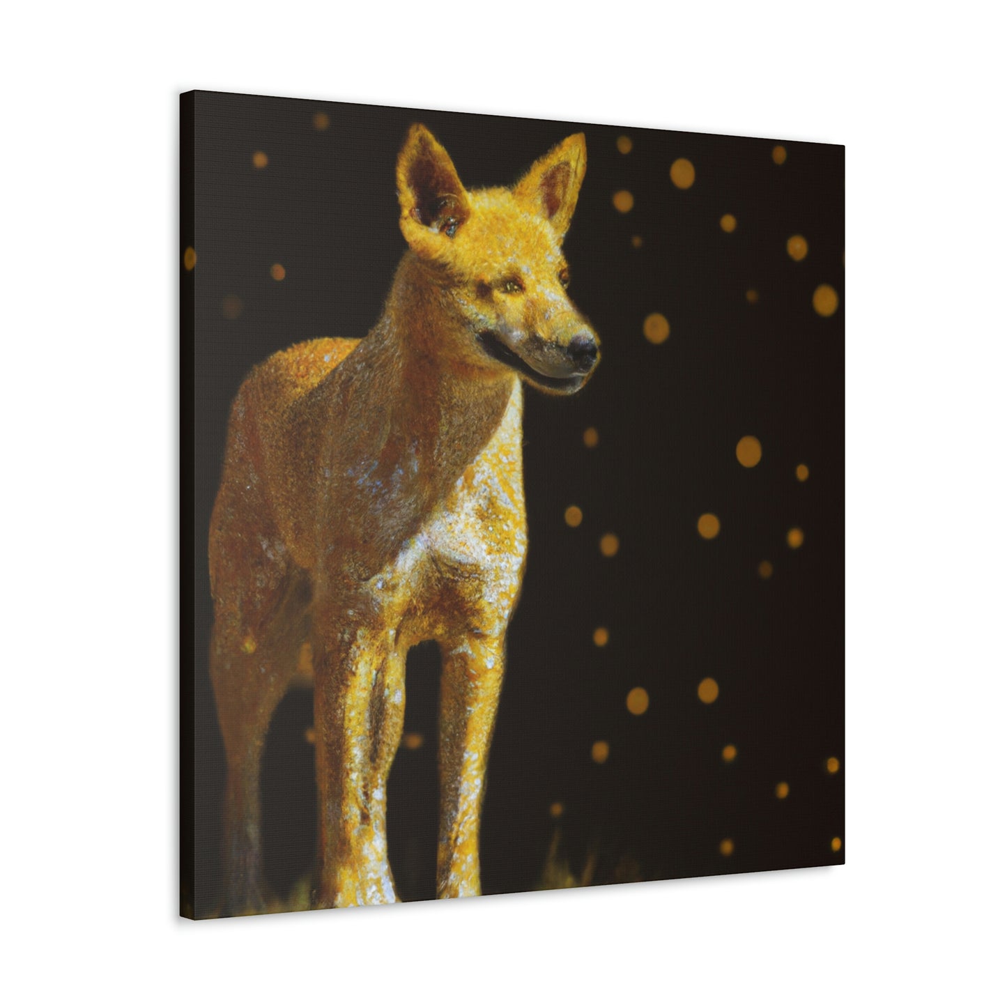 Dingo in Pointillism - Canvas