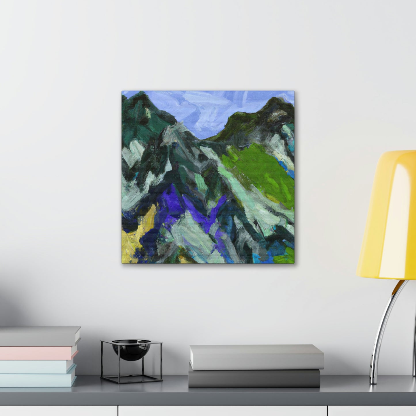 "Mountainous Abstract Vision" - Canvas