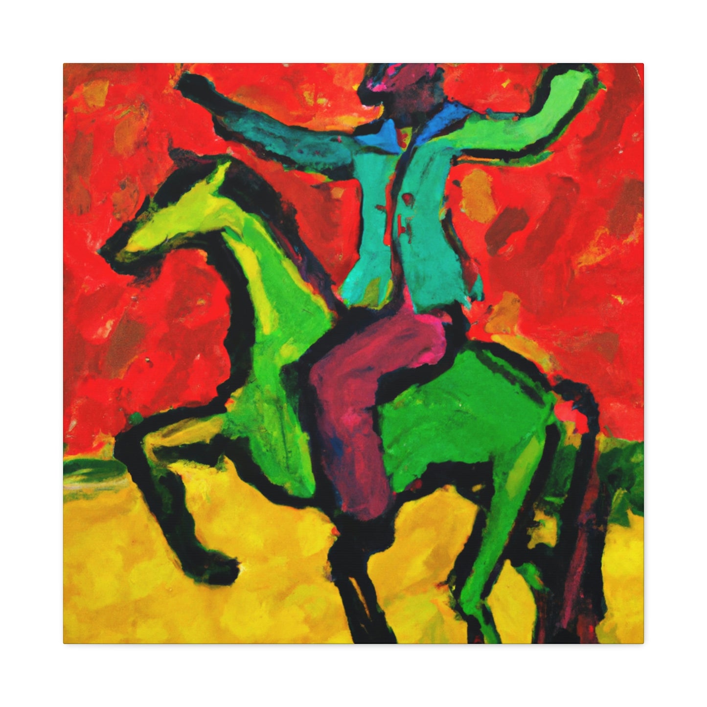 Cavalryman: Bold Fountain - Canvas