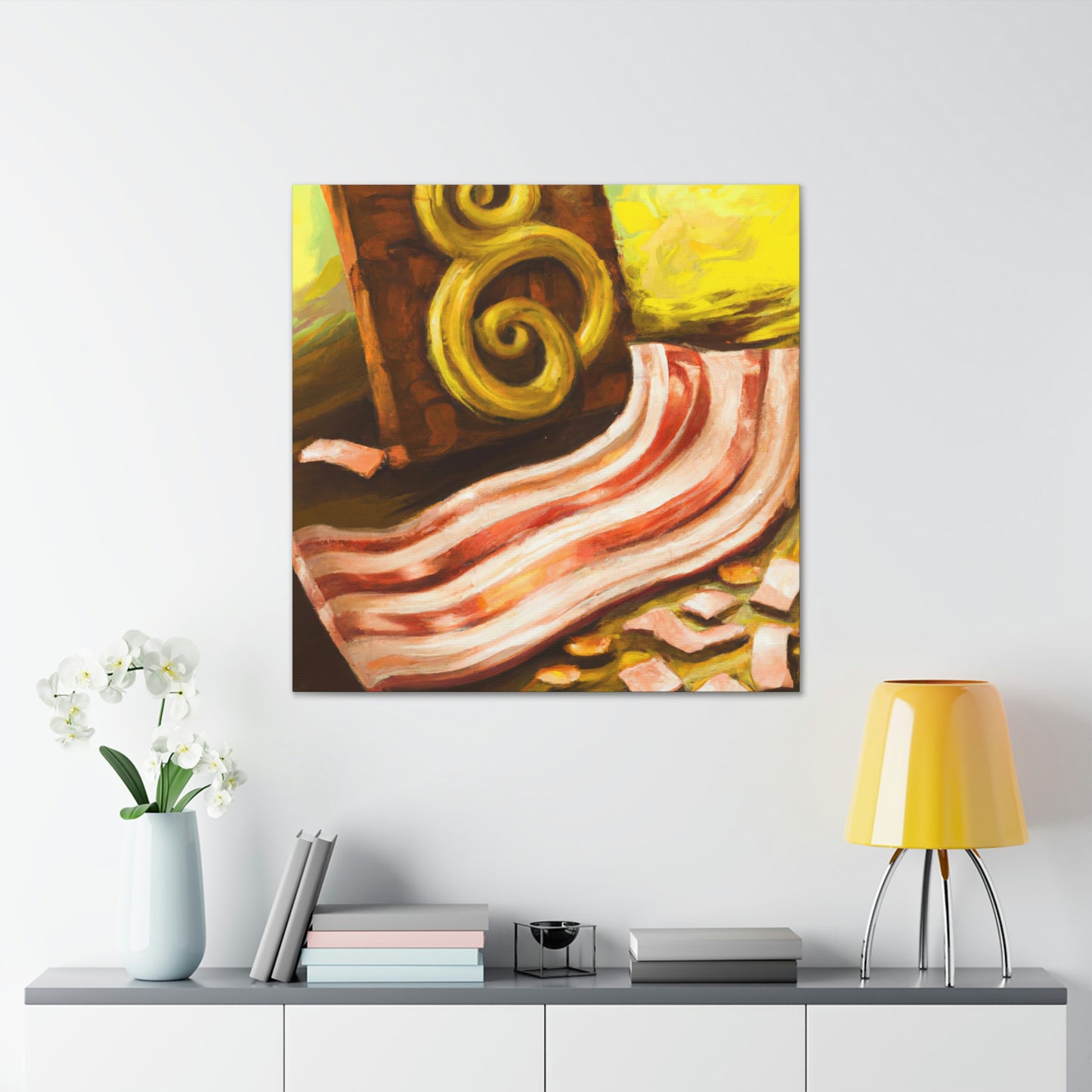 "Bacon In Steampunk Times" - Canvas