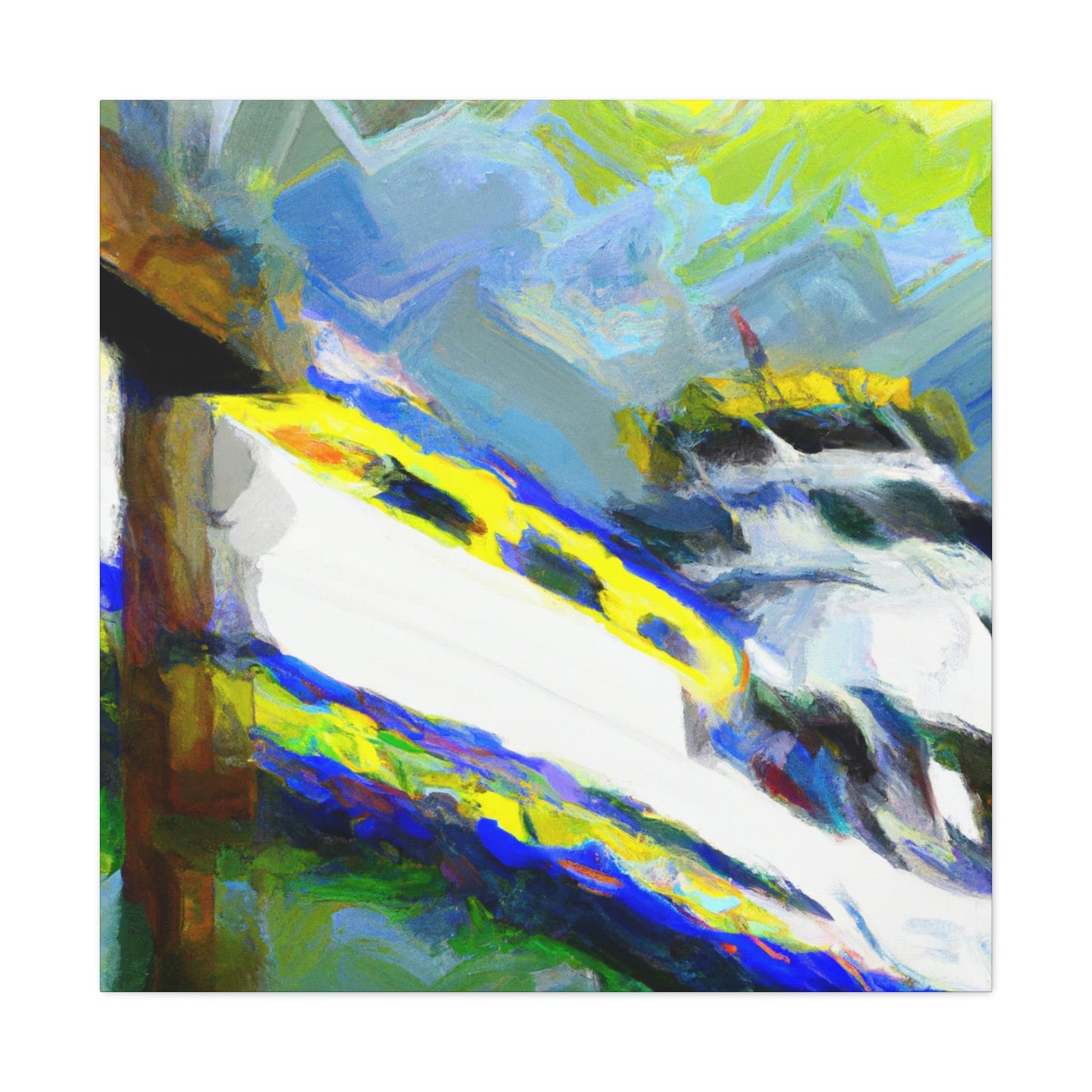 Ferry Across The River - Canvas