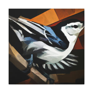 "Nuthatch in Art Deco" - Canvas