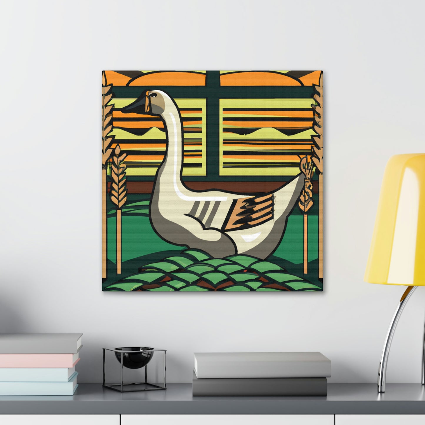 "Glorious Goosicle Art Deco" - Canvas