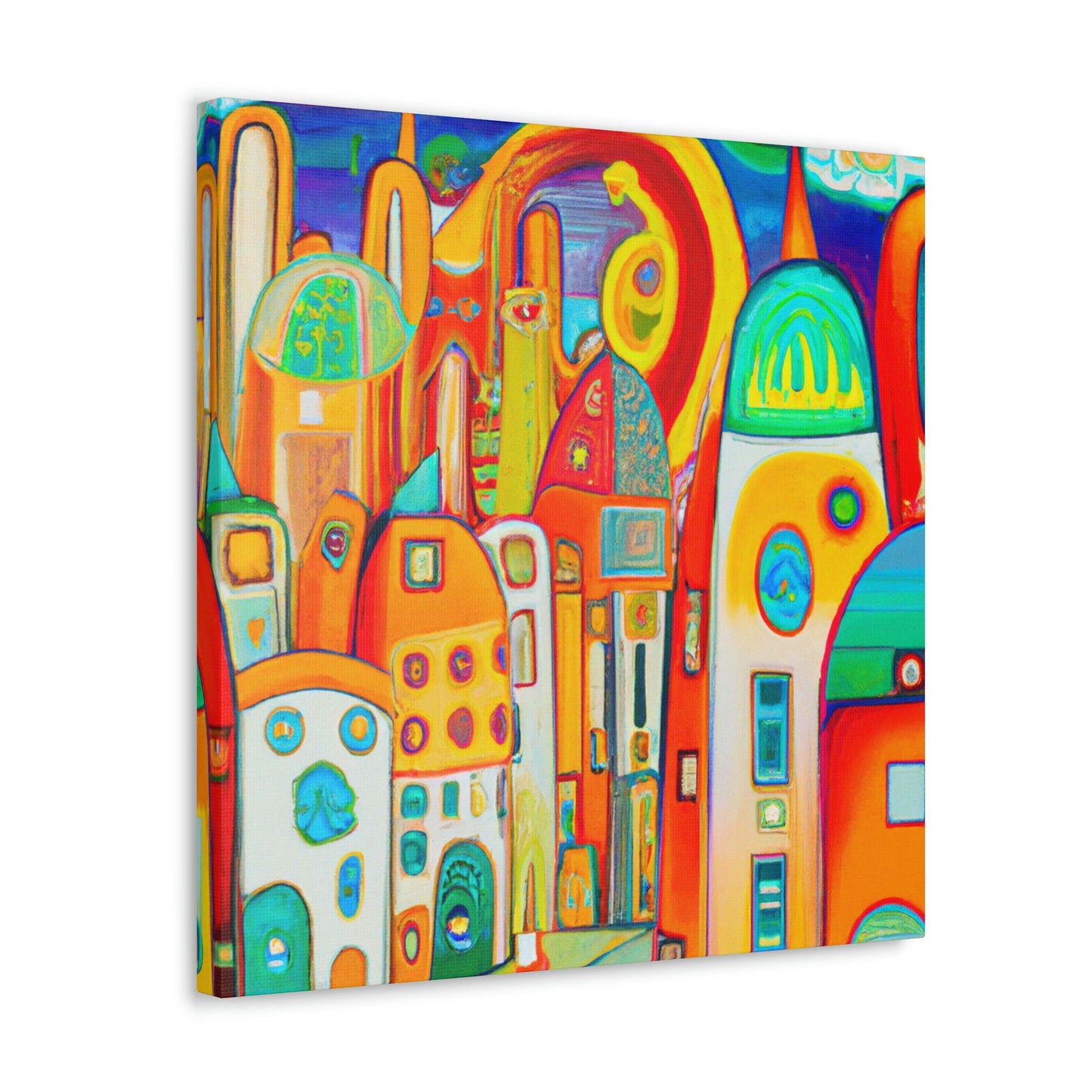 "Modern Nouveau Sunrise" - Canvas