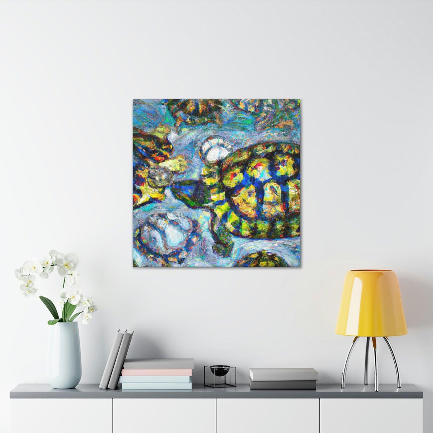 Turtles By Monet - Canvas