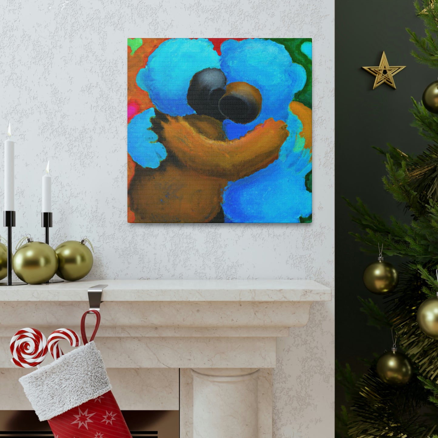 "Love's Embrace Bear Hug" - Canvas