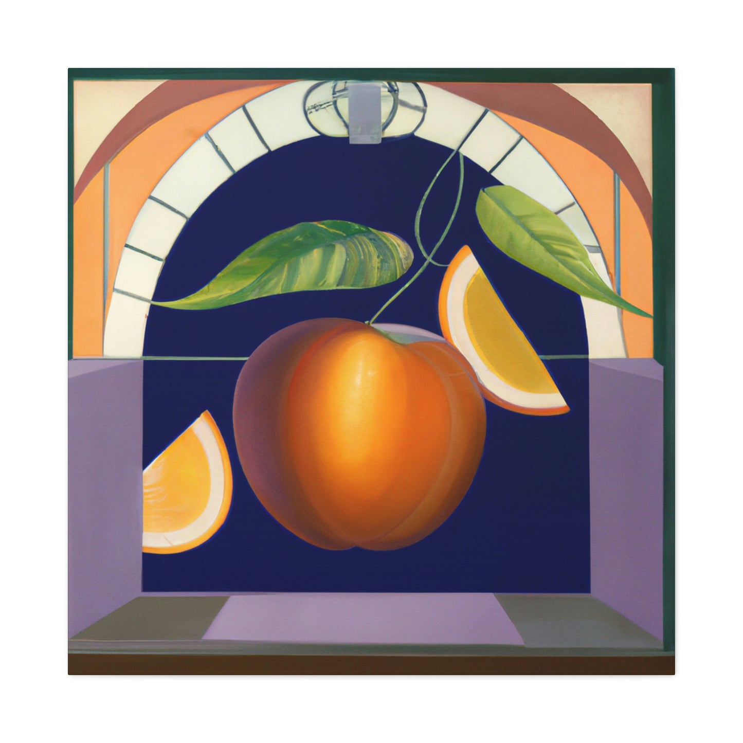 "Lush Art Deco Fruit" - Canvas