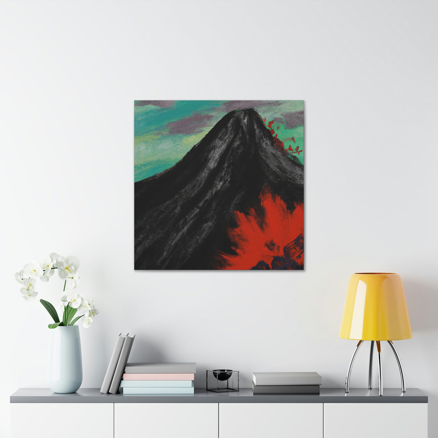 Volcano in Eruption - Canvas