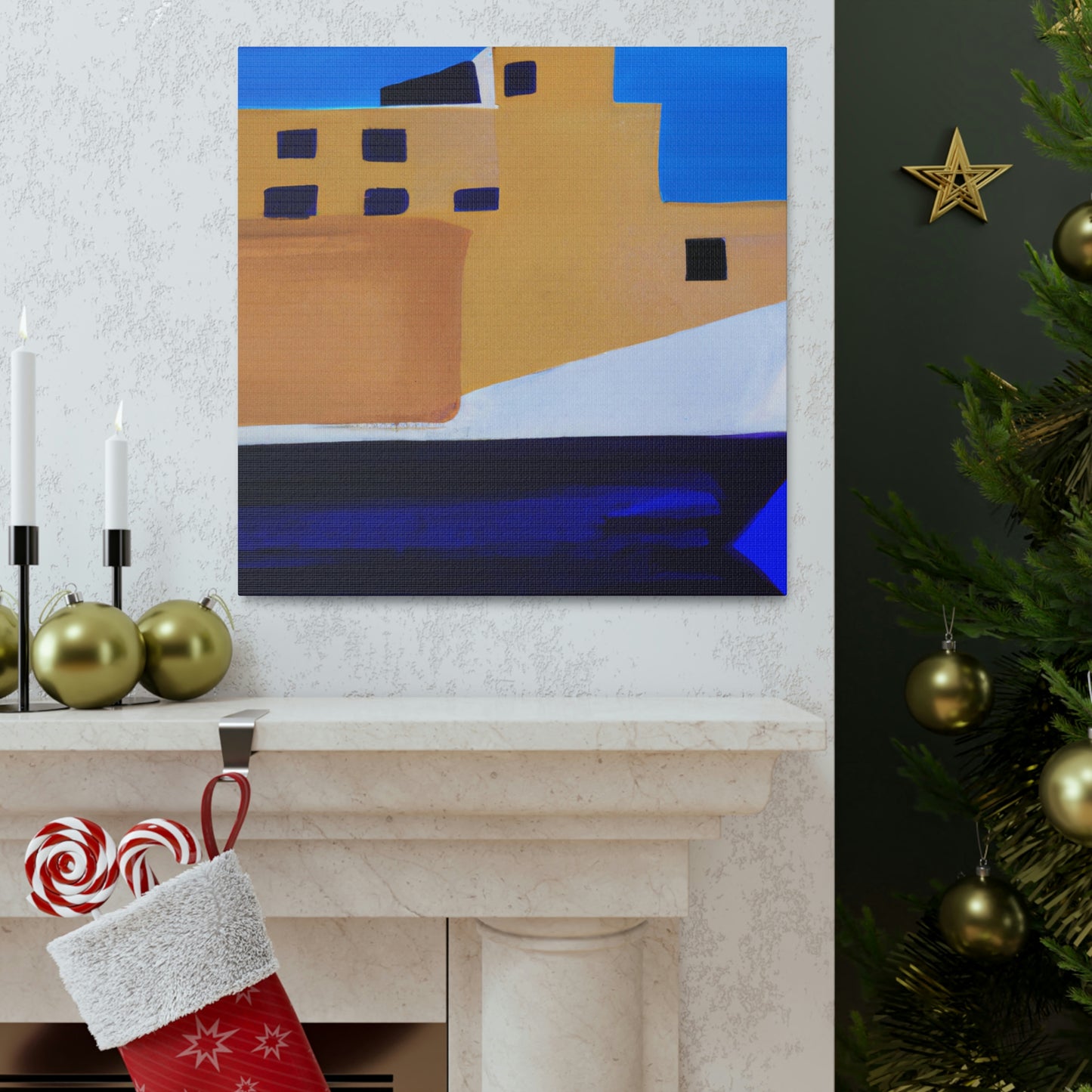 Ferry Minimalism Painting - Canvas