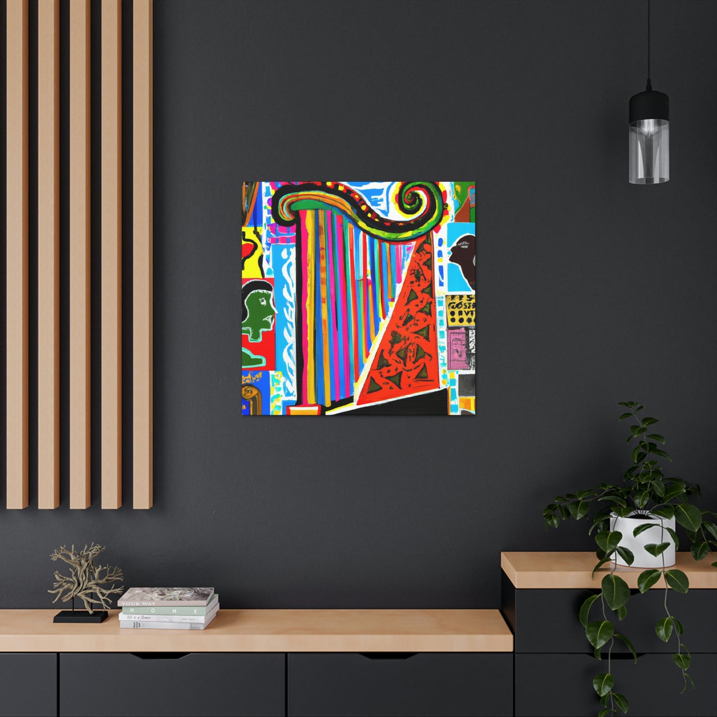 "Harp of Minimalism" - Canvas