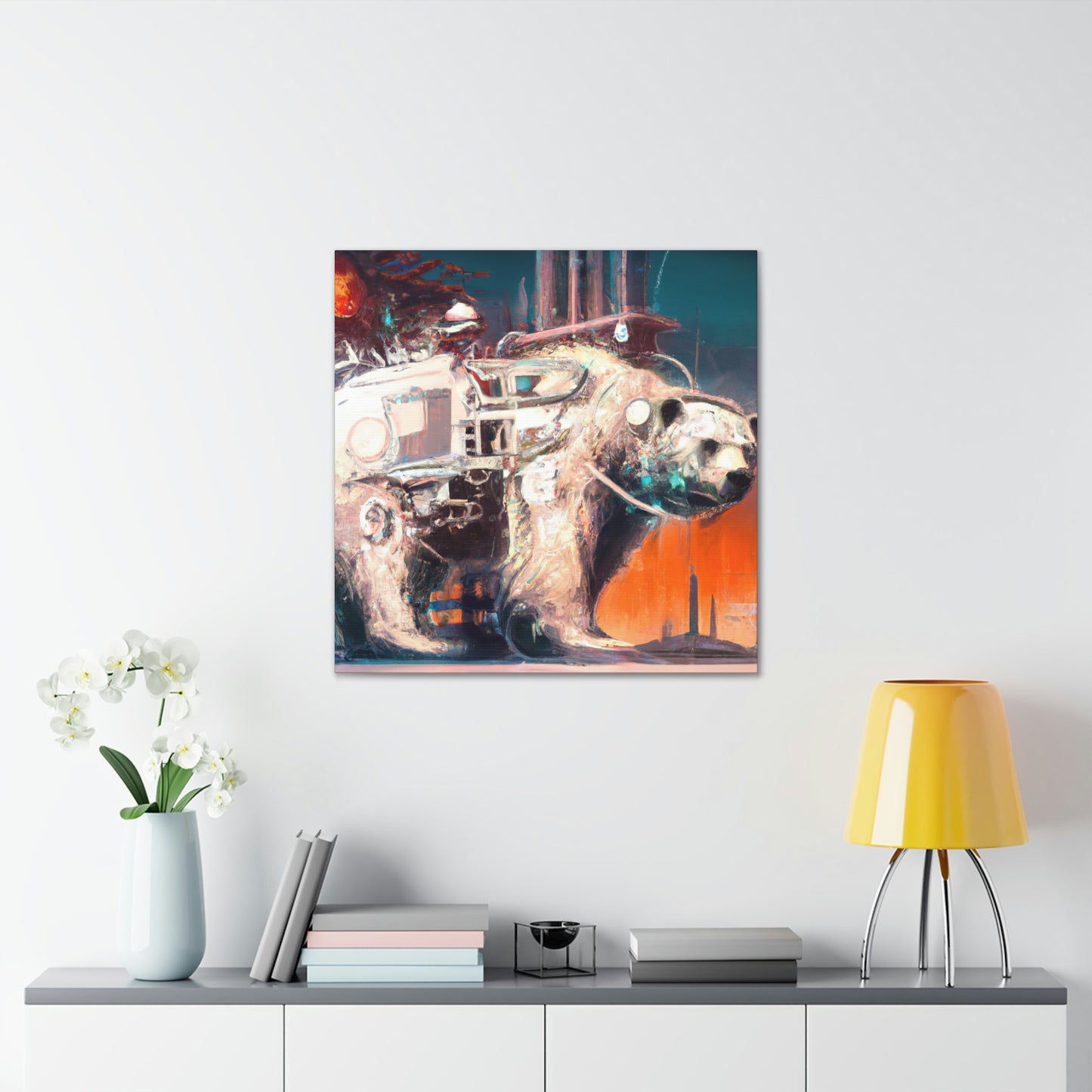 Polar Bear Mechanical Maker - Canvas