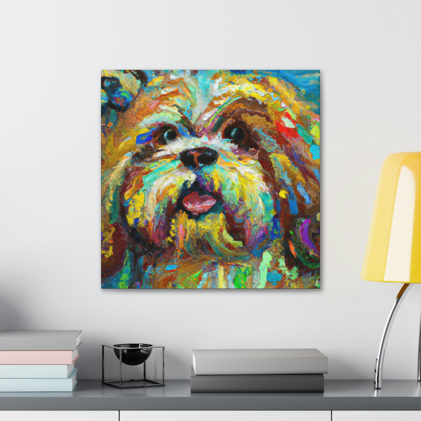 Shih Tzu Fauvism - Canvas