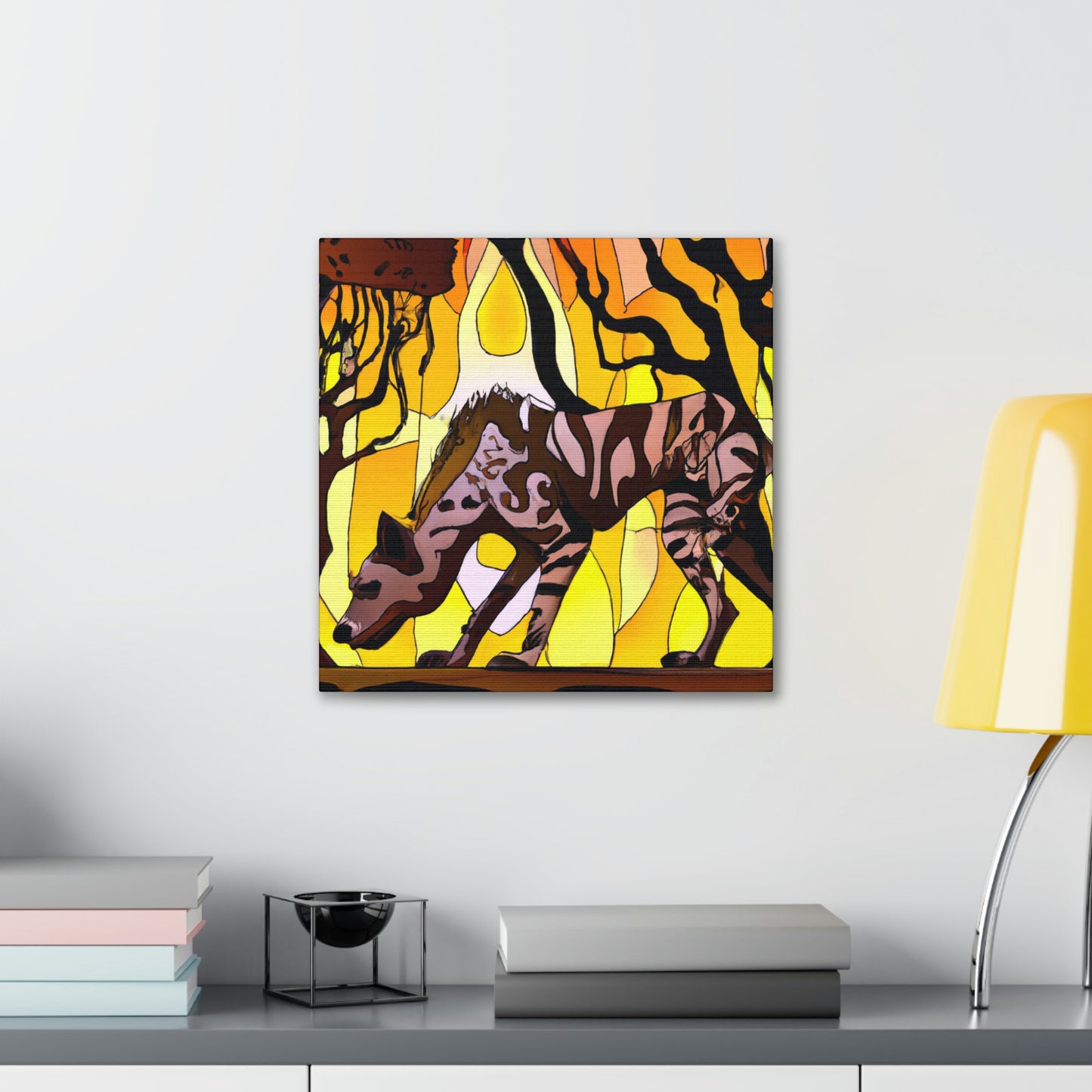 "Hyena's Golden Glee" - Canvas