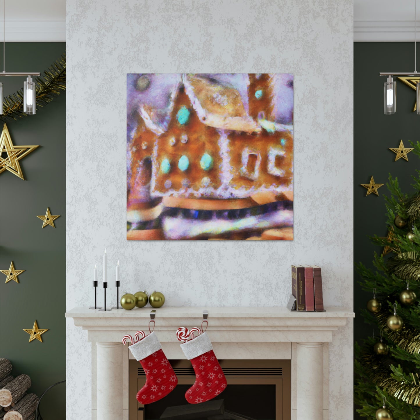 Gingerbread House Dream - Canvas