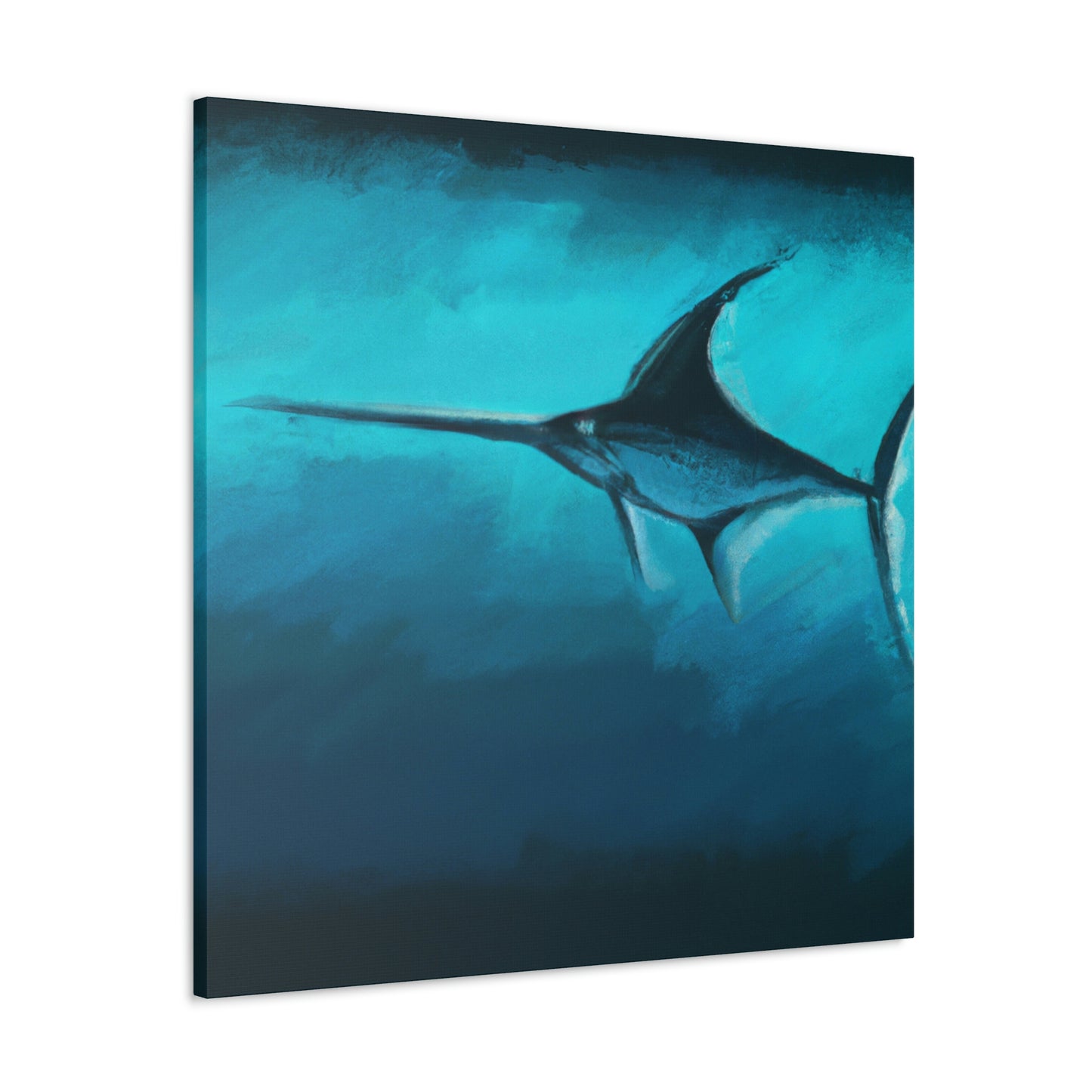 "Swordfish in Moonlight" - Canvas