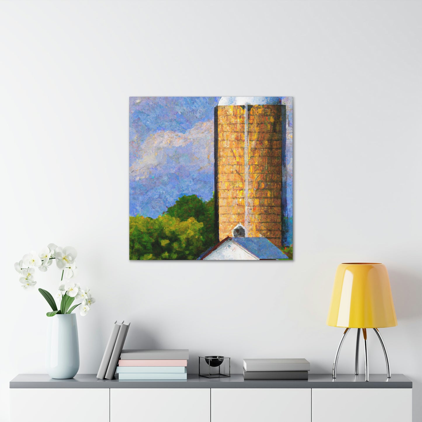 Silo in Pointillism - Canvas