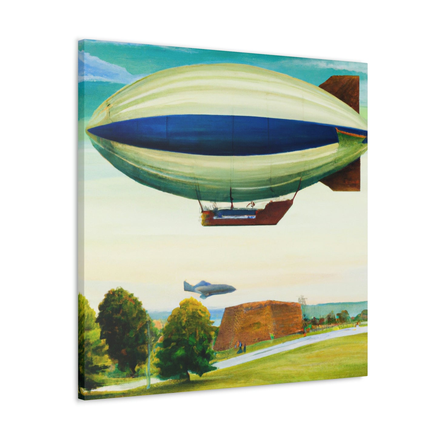 "Blimp in the Sky" - Canvas