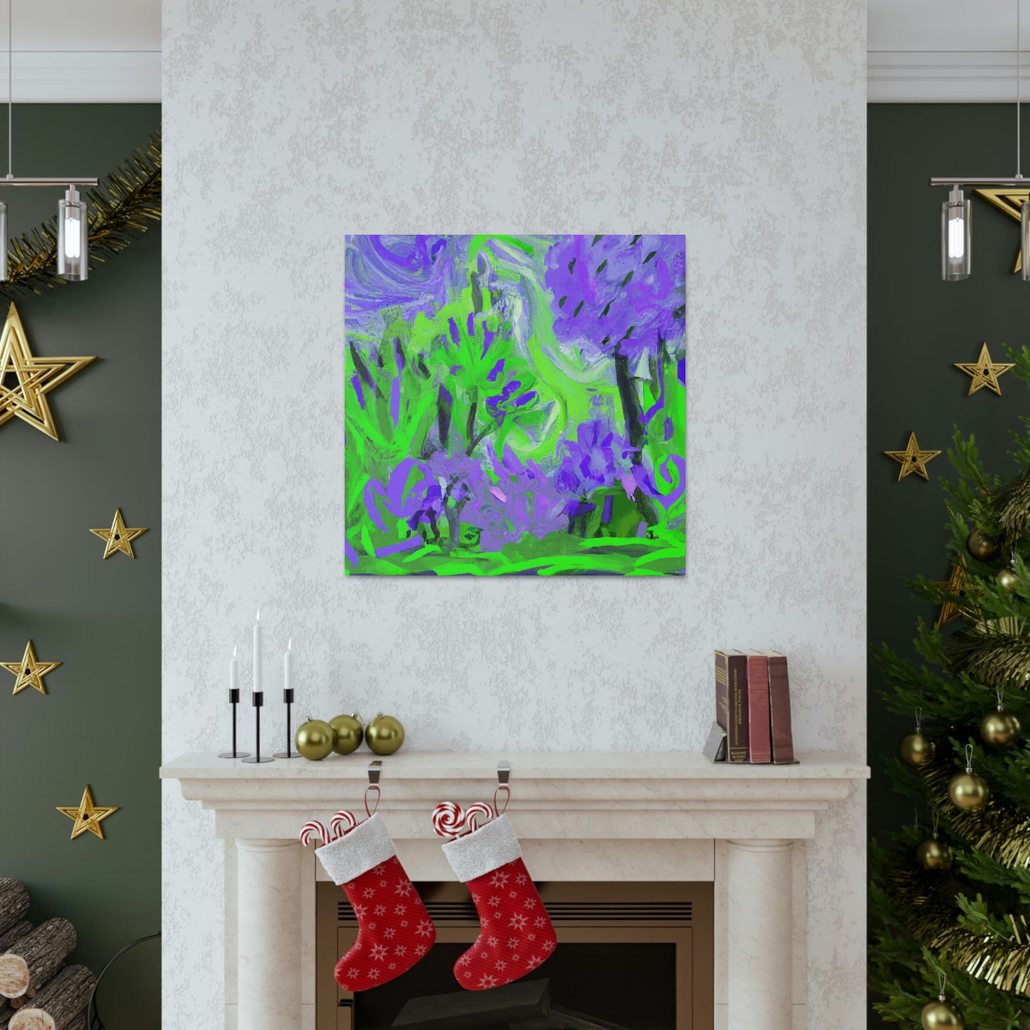 Lilac Expression Abstraction - Canvas