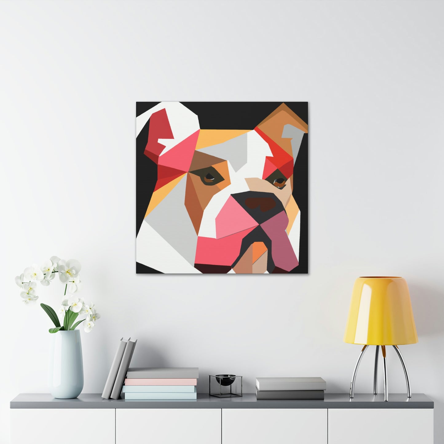 American Bulldog Minimalism - Canvas