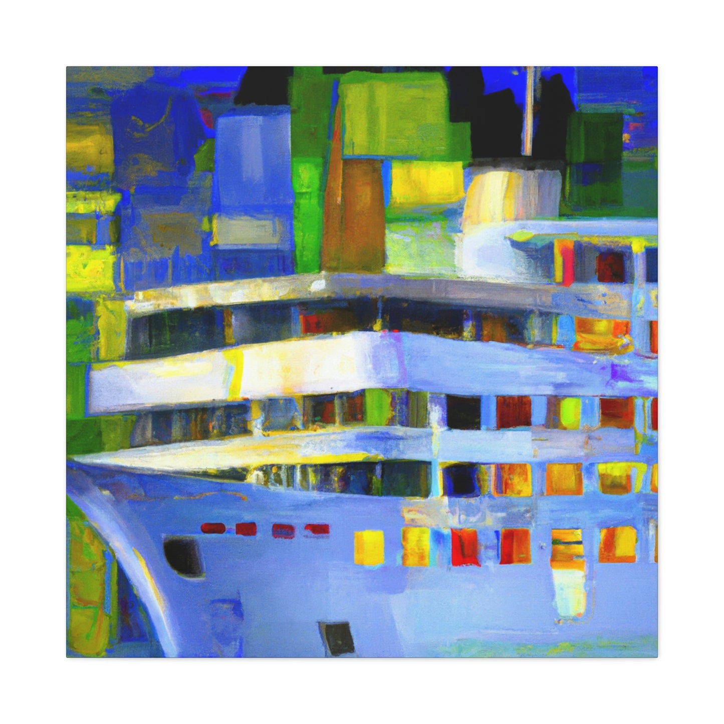 Cruise Ship Abstraction - Canvas