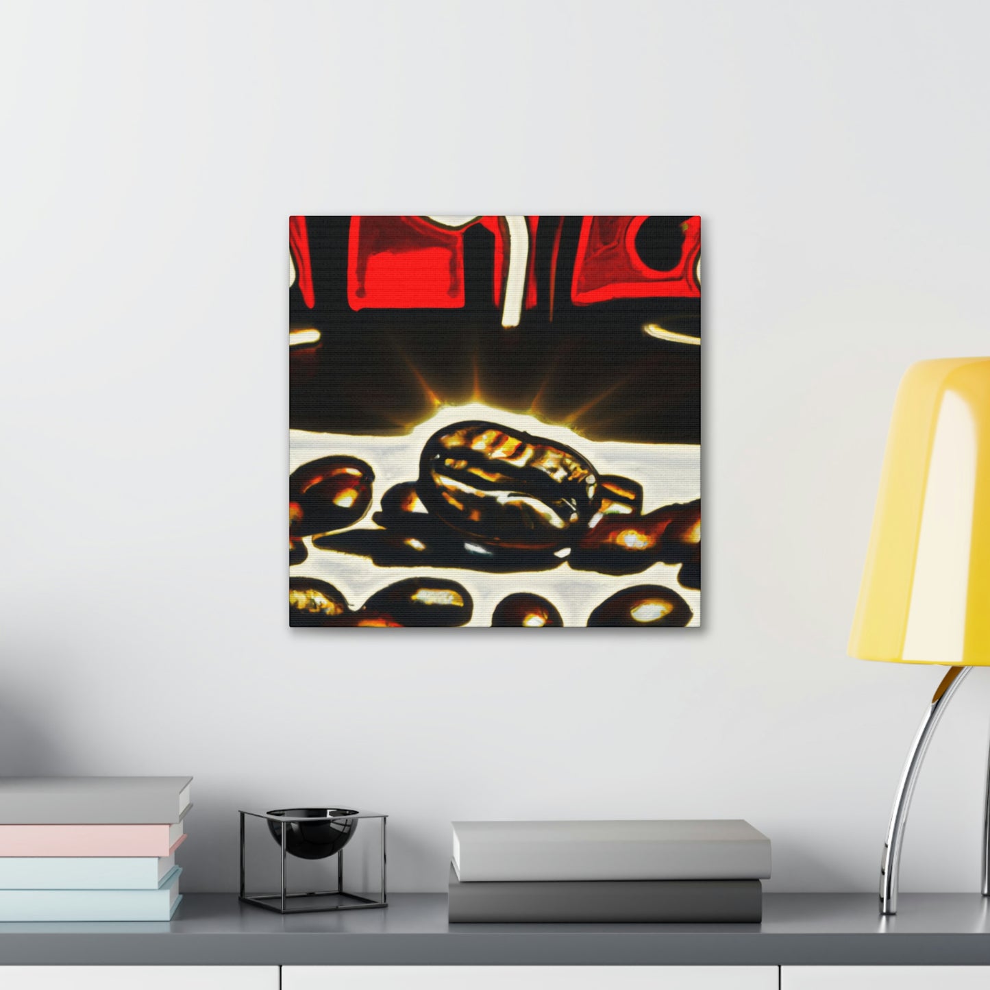 Coffee Beans Pop Art - Canvas