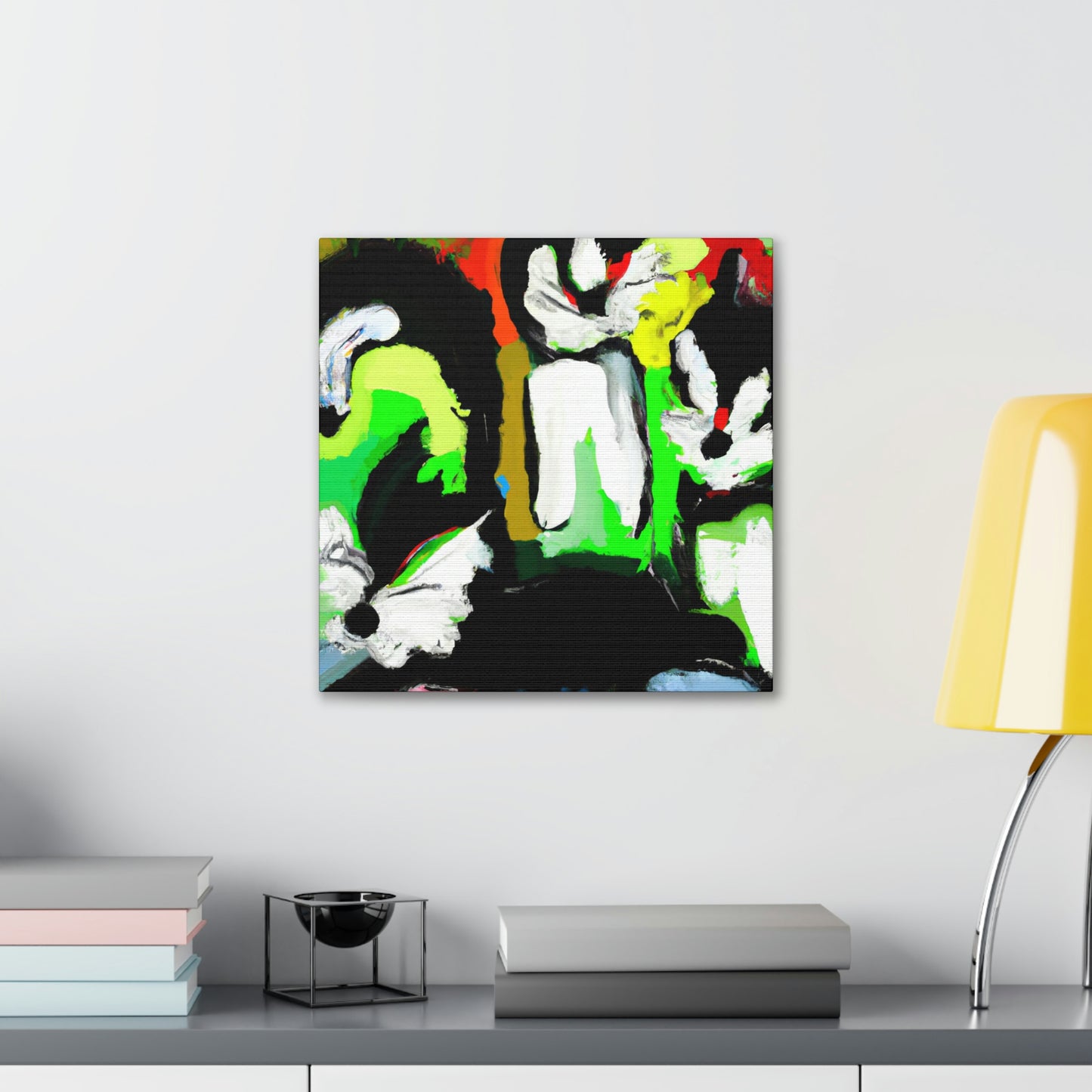 Skunks in Abstractstyle - Canvas