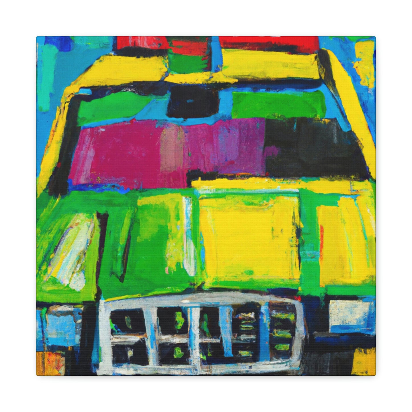 "Taxi NYC Twilight" - Canvas