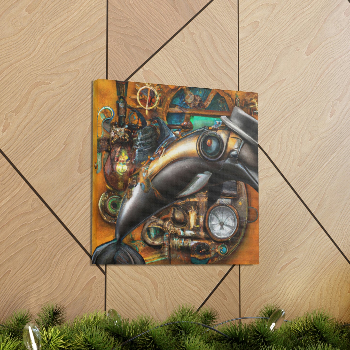 Dolphin Steampunk Ballet - Canvas