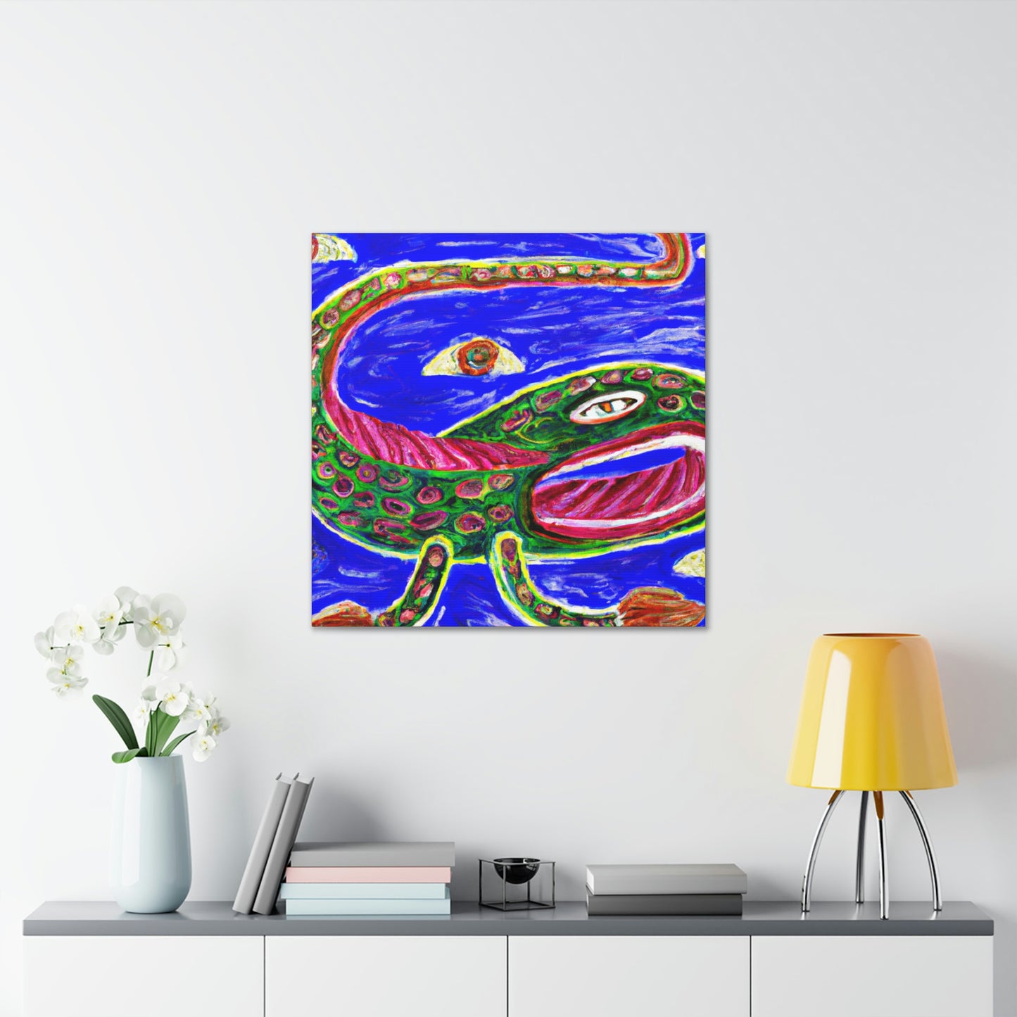 "Eels in Moonlight Shadow" - Canvas