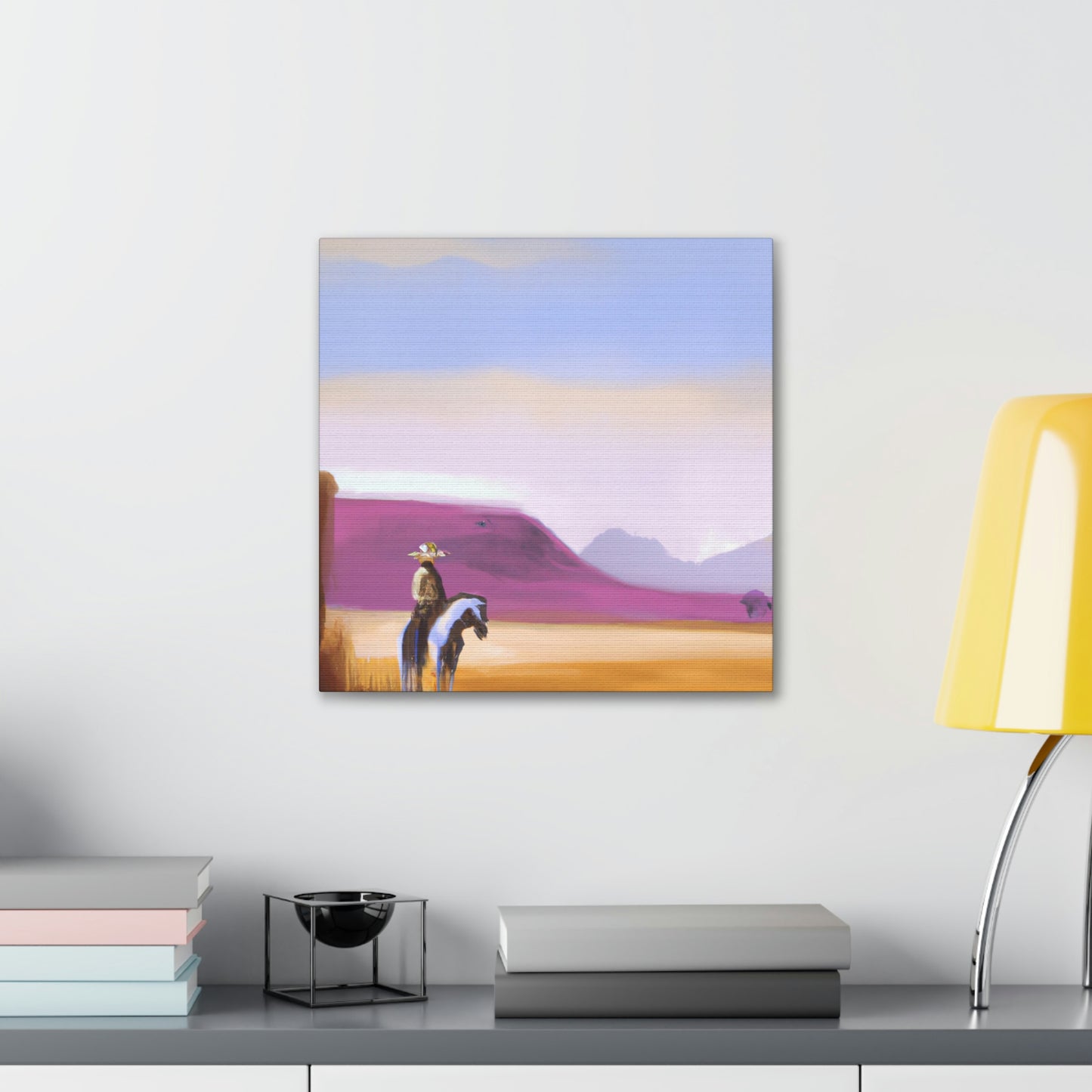 "Western Dusk Landscape" - Canvas