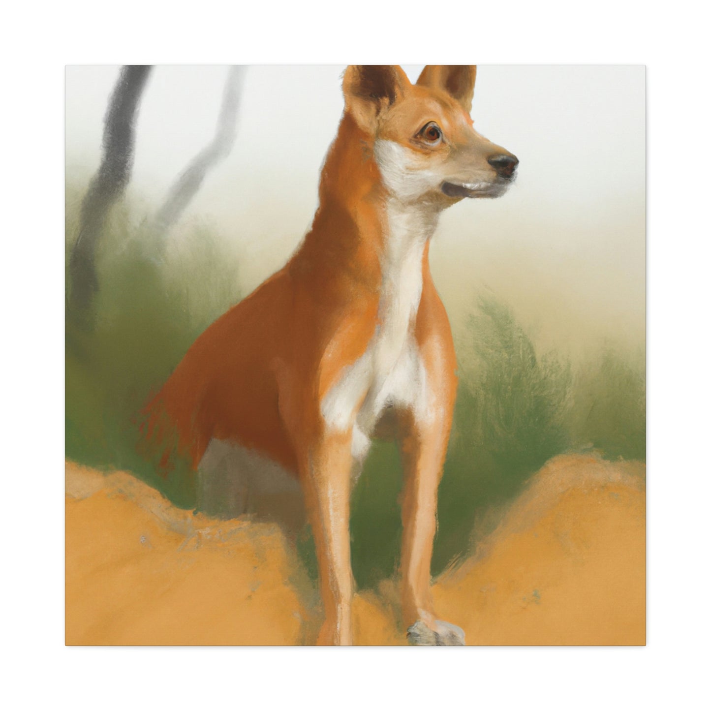 Dingo in the Outback - Canvas